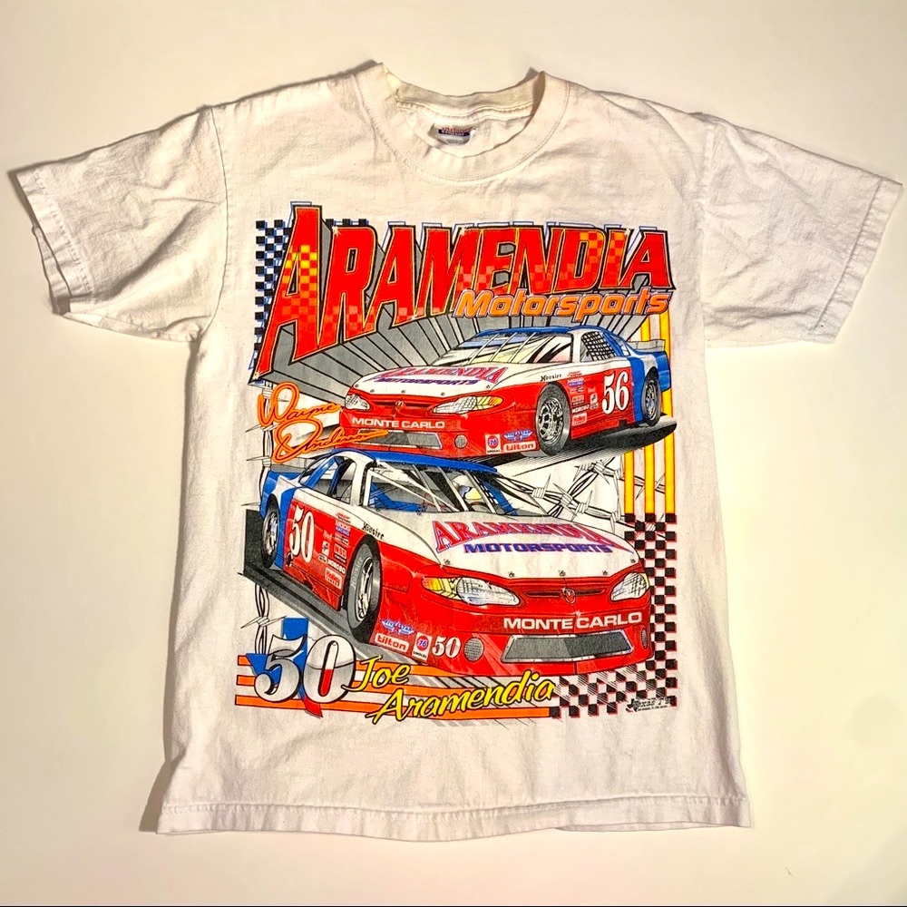 🏁 joe aramendia motorsports vintage tee size adult small 🏎 San Antonio TX 🏁